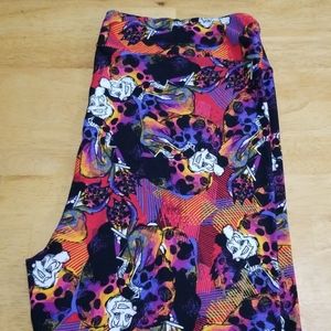 Disney Lularoe Cruella Colorful Leggings TC2 NWOT